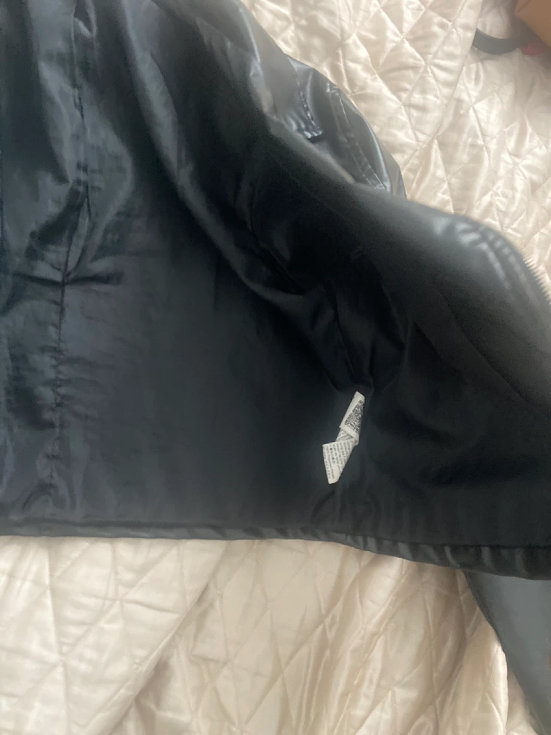 Black Faux Leather Moto Jacket - photo 3