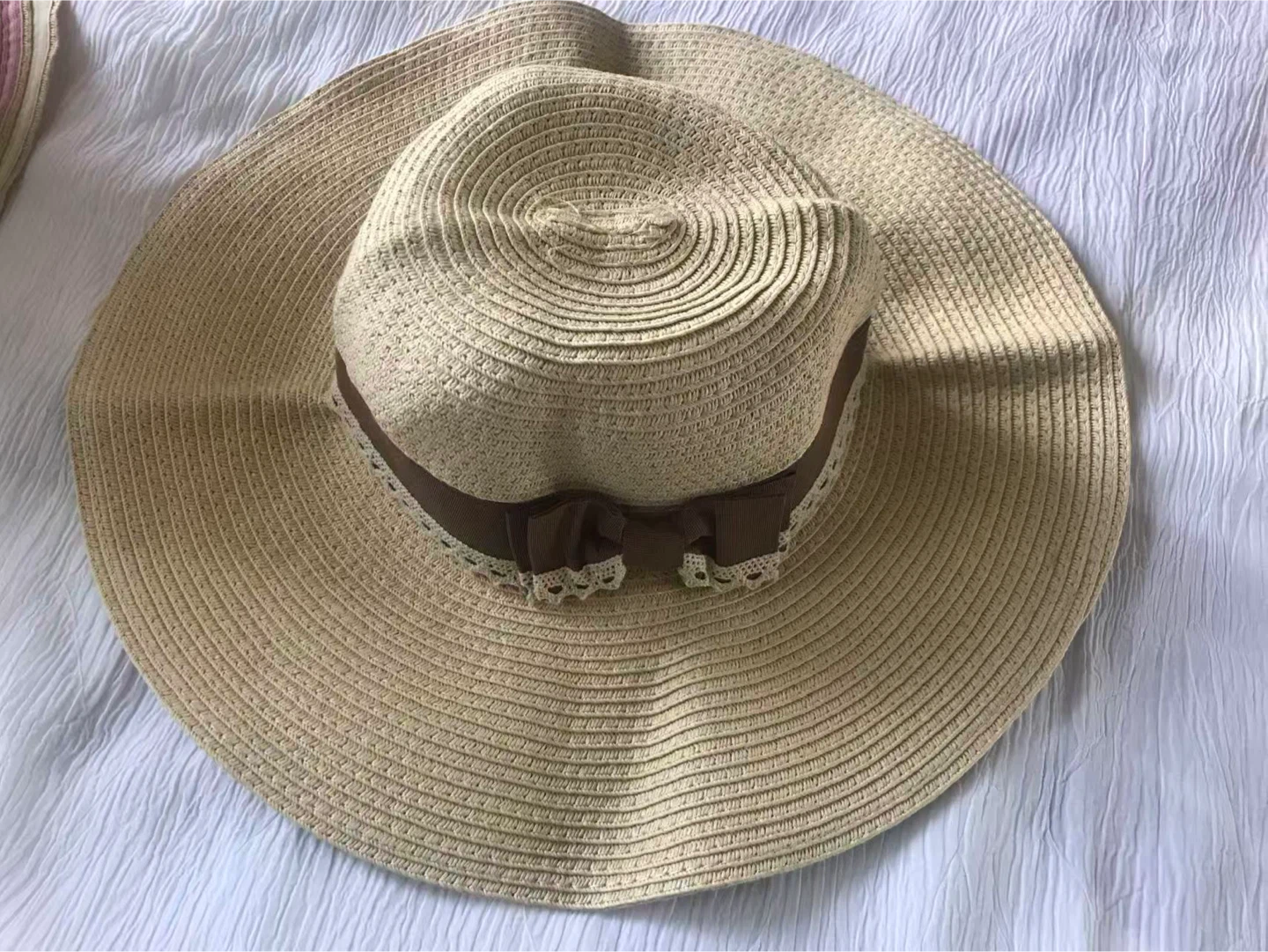 Straw Sun Hat with Ribbon - photo 2