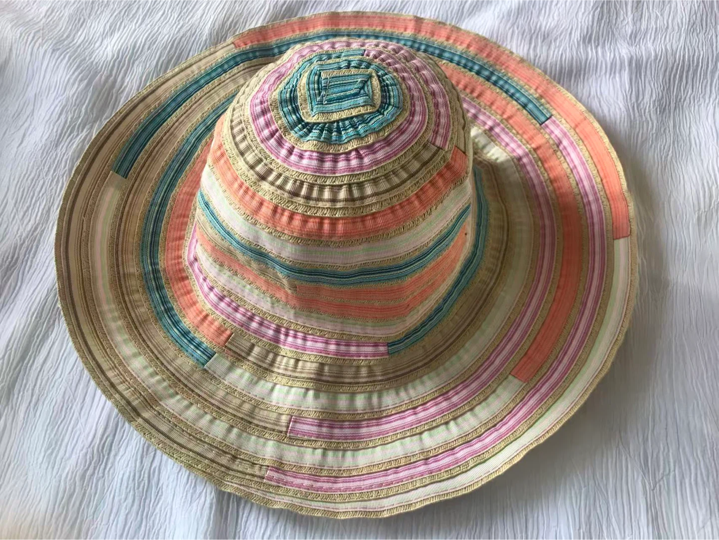 Straw Sun Hat with Ribbon - photo 4