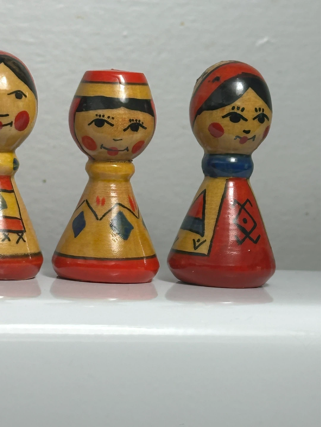 Set of 5 vintage Russian stacking doll decorations - photo 3
