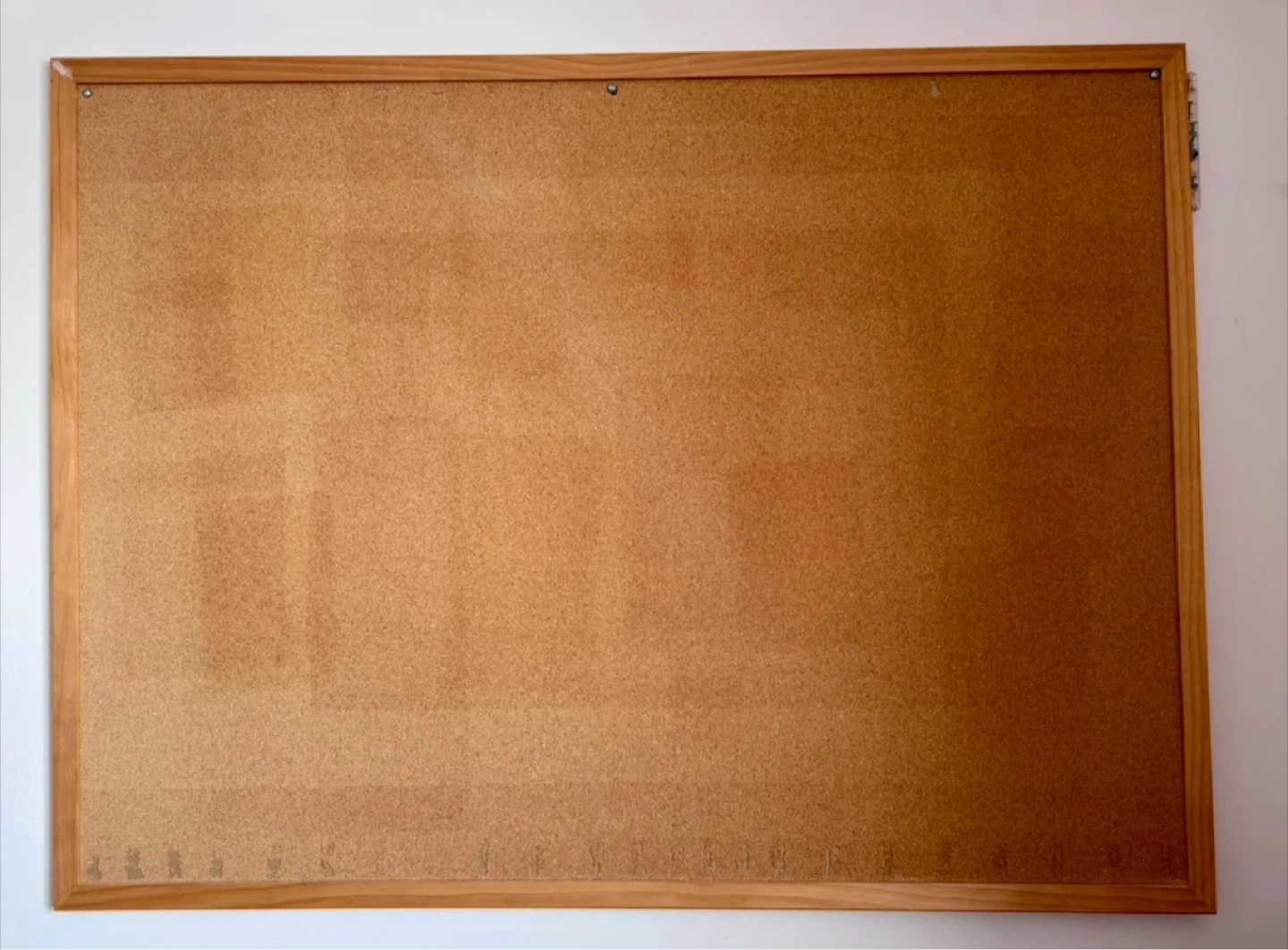 Cork Bulletin Board with Wooden Frame