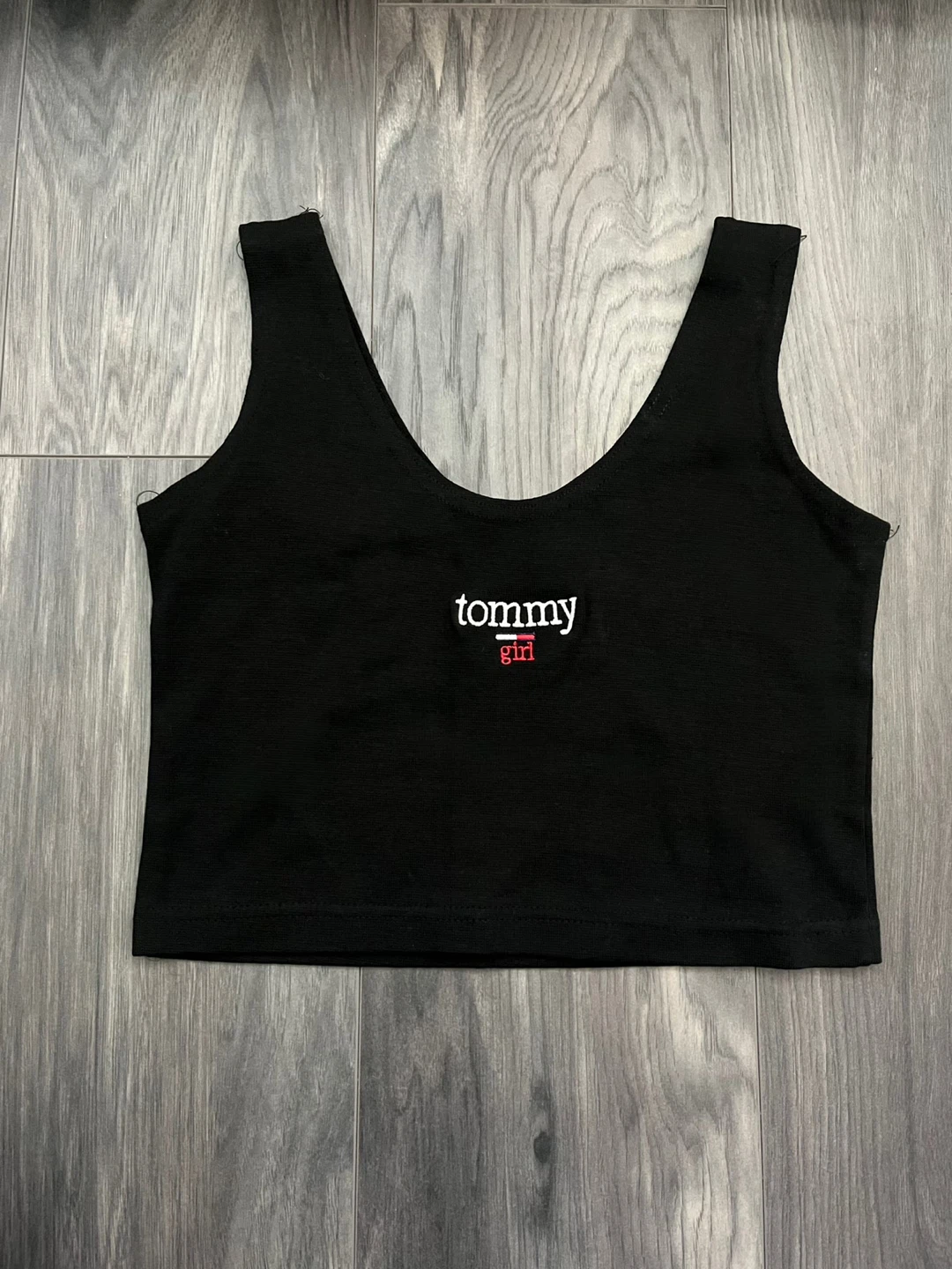 Tommy Hilfiger “tommy girl” Black Scoop Tank | Women