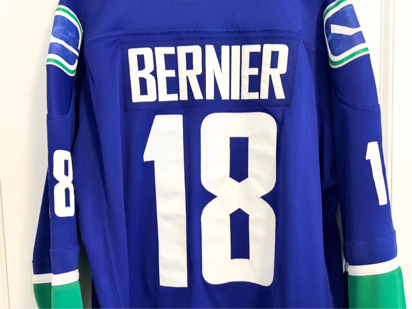 Authentic Reebok Vancouver Canucks Steve Bernier Jersey Large - photo 2