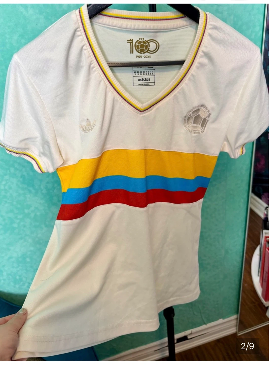 ✨⚽️Adidas Colombia 100 Year Anniversary Soccer Jersey - photo 2
