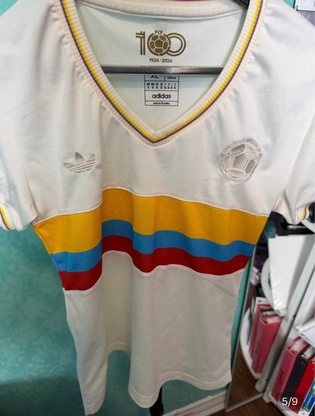 ✨⚽️Adidas Colombia 100 Year Anniversary Soccer Jersey - photo 4