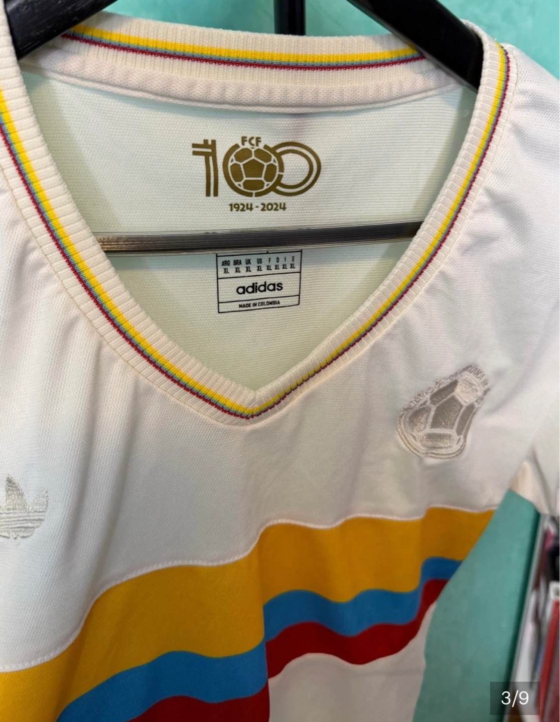 ✨⚽️Adidas Colombia 100 Year Anniversary Soccer Jersey - photo 3