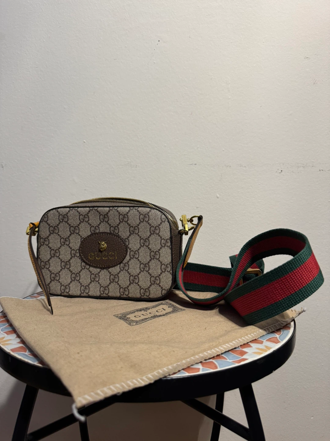 Inspired by Gucci Monogram Camera Bag