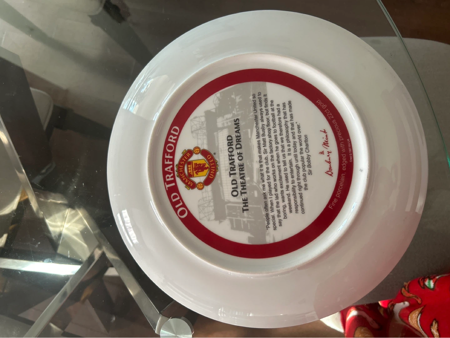 Manchester United "Old Trafford porcelain plate” Official - photo 2