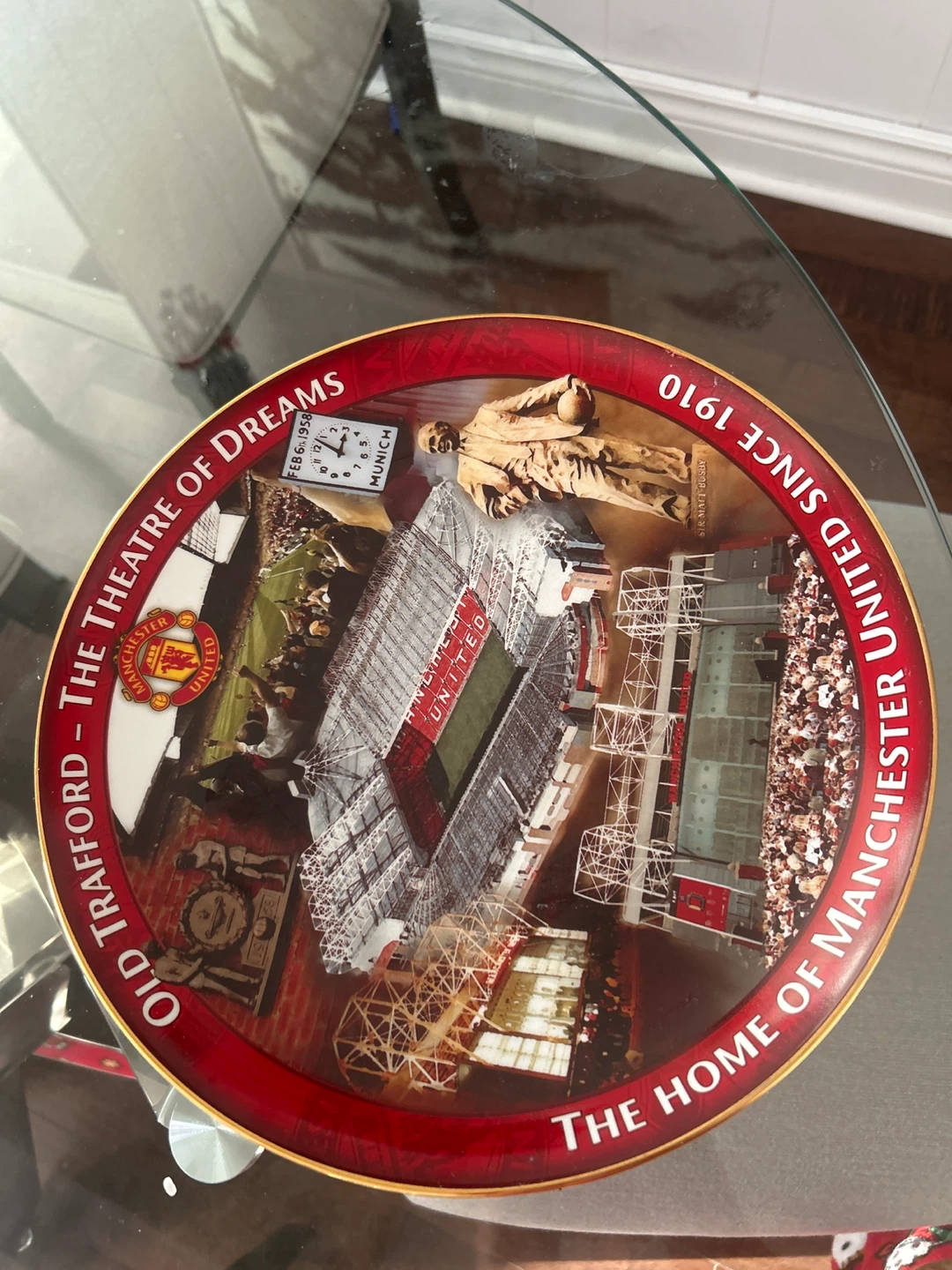 Manchester United "Old Trafford porcelain plate” Official