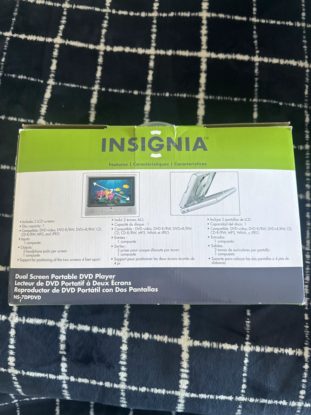 Insignia Dual Screen 7" Portable DVD Player N5-7DPDVD - photo 2
