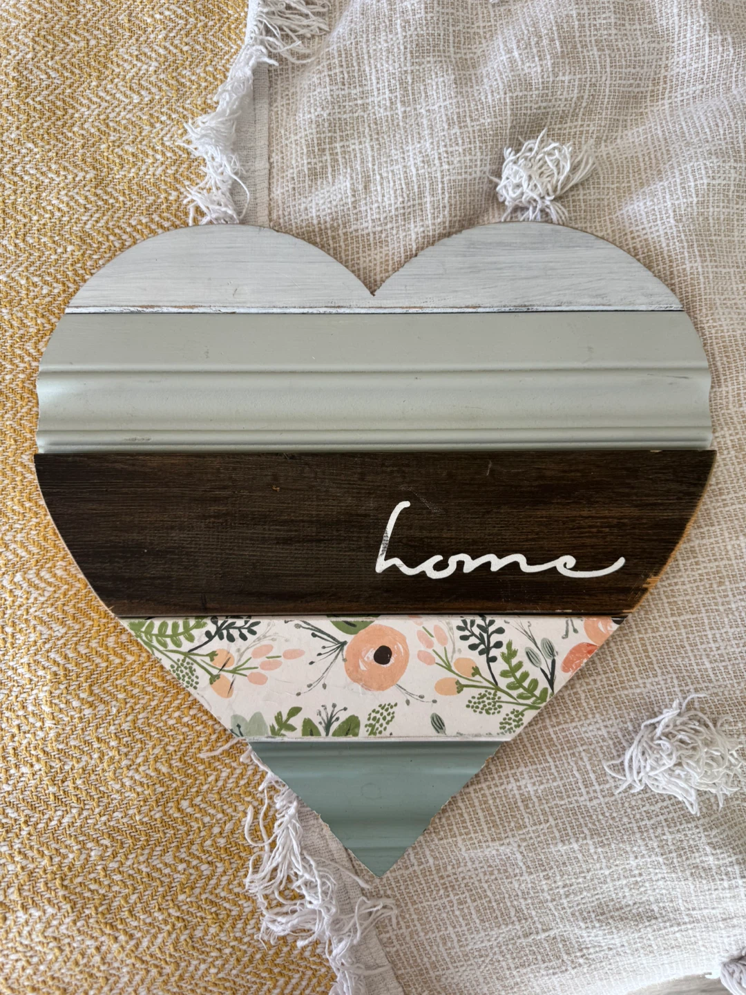 Heart-shaped 'Home' Wall Decor - photo 2