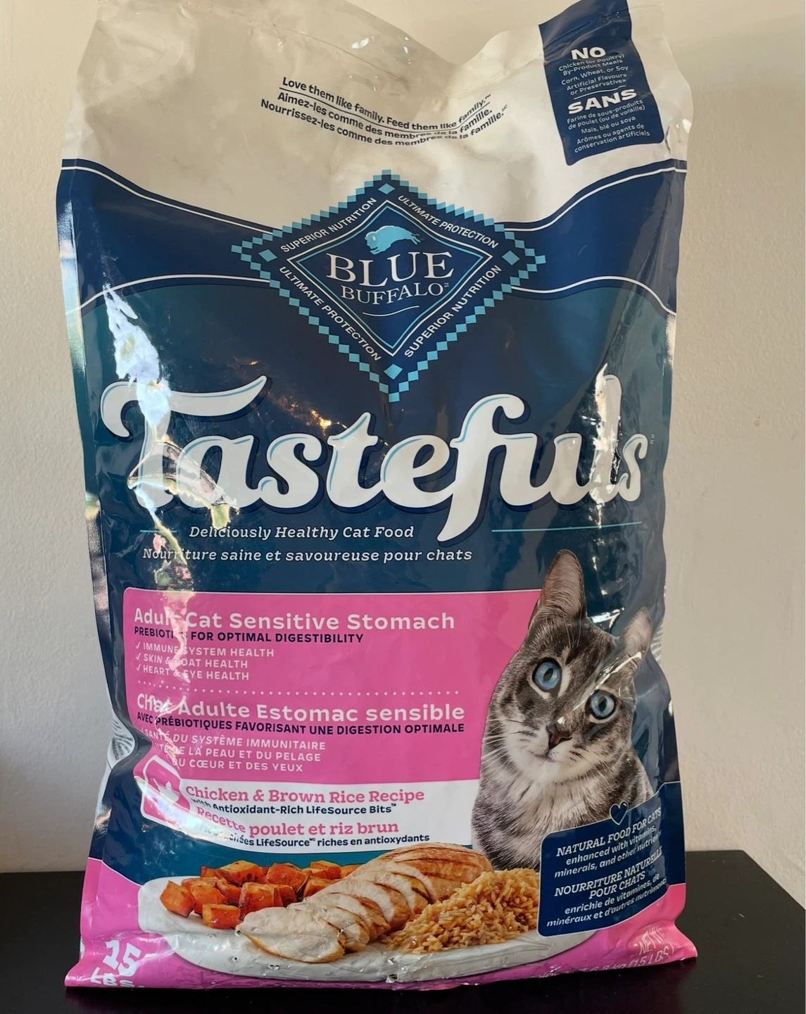15lbs Blue Tasteful Cat Food