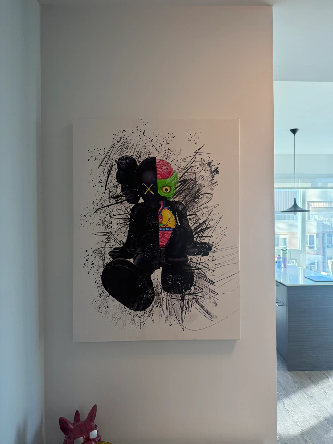 KAWS Inspired Canvas Wall Art – Like New $50 - photo 2
