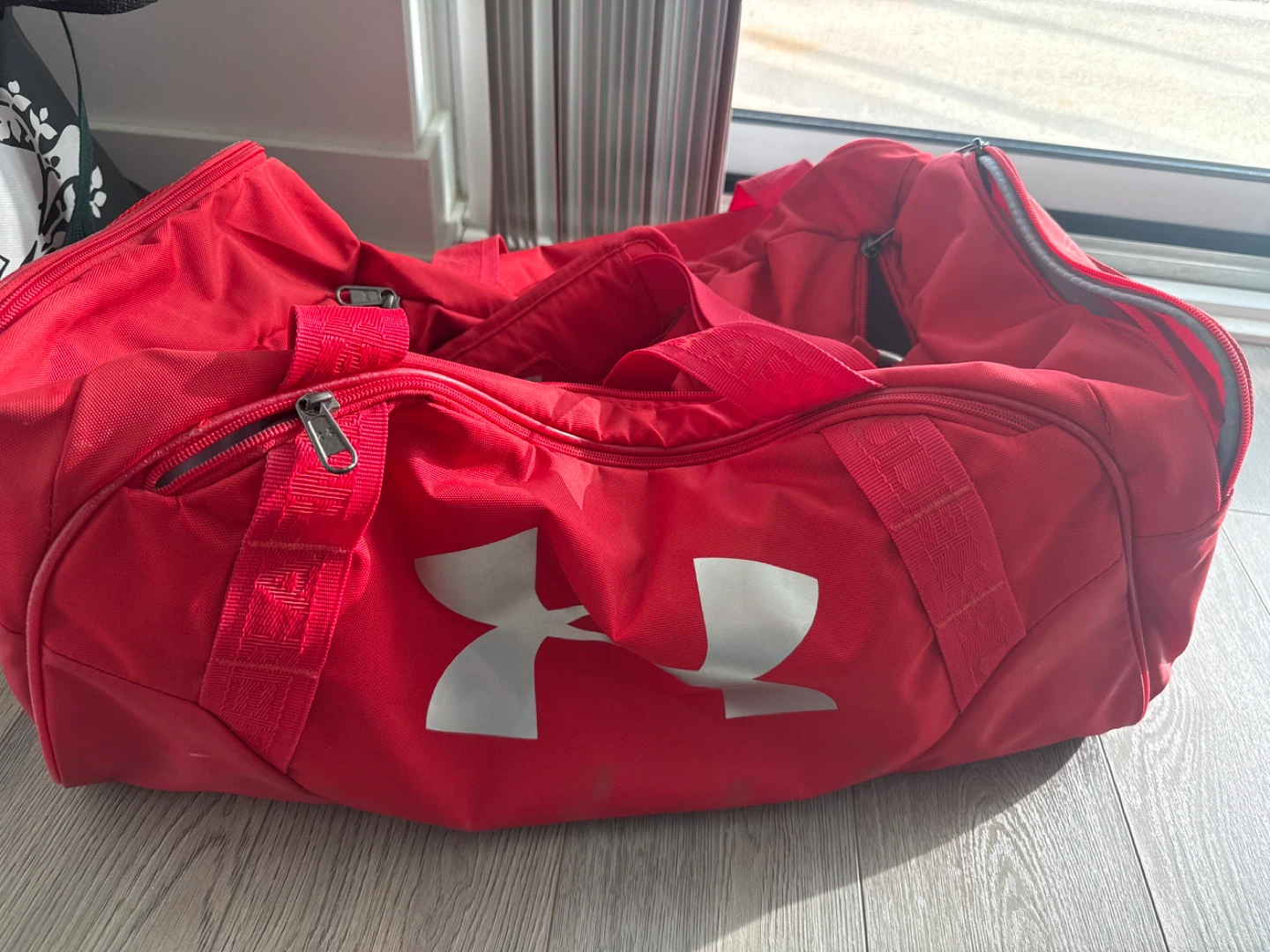 Red Under Armour Duffle Bag