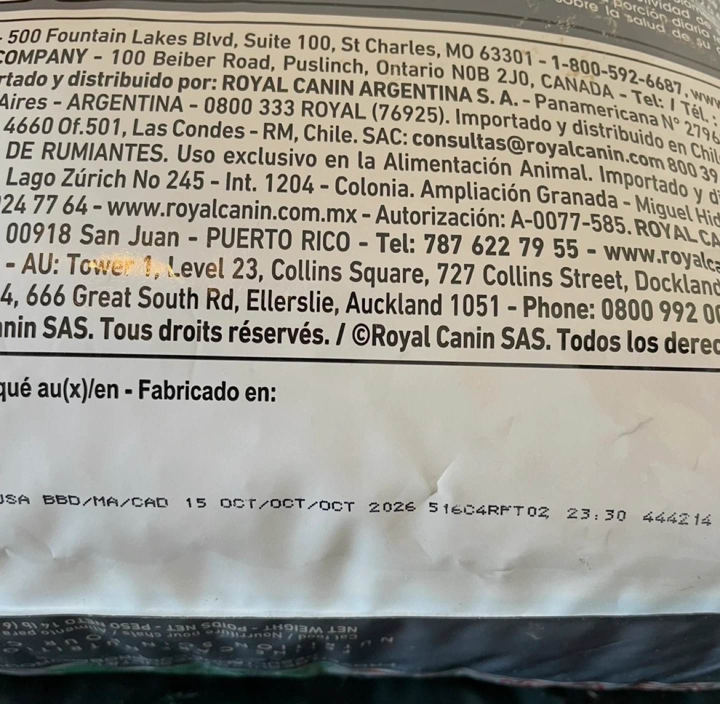 14lbs Royal Canin Cat Food - photo 3