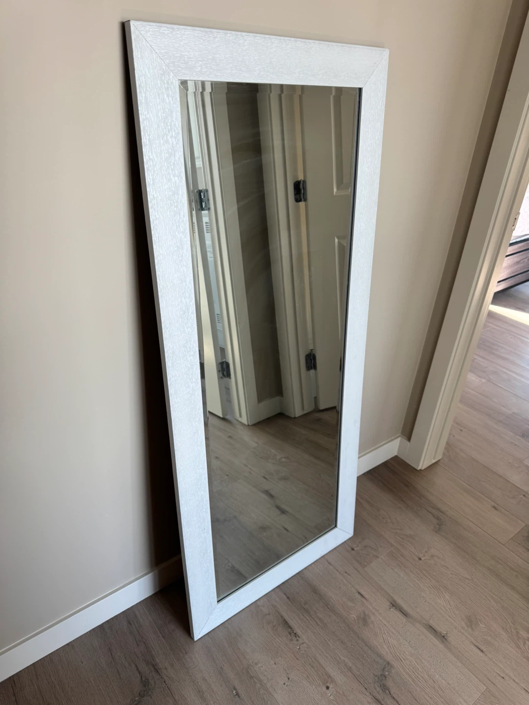 White Framed Full Length Mirror