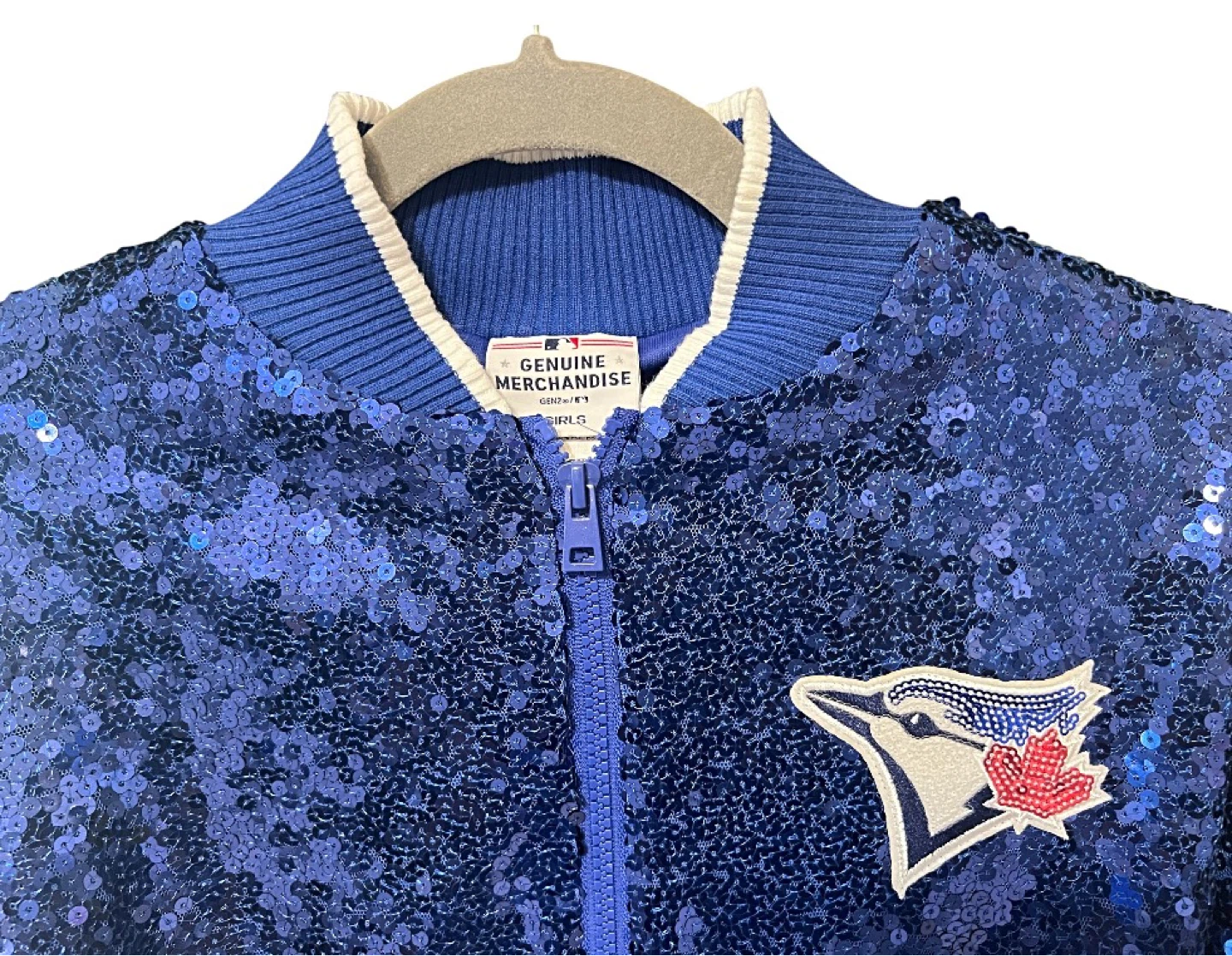 Toronto Blue Jays Sequin Bomber Jacket – Rare & Hard to Find! - photo 2