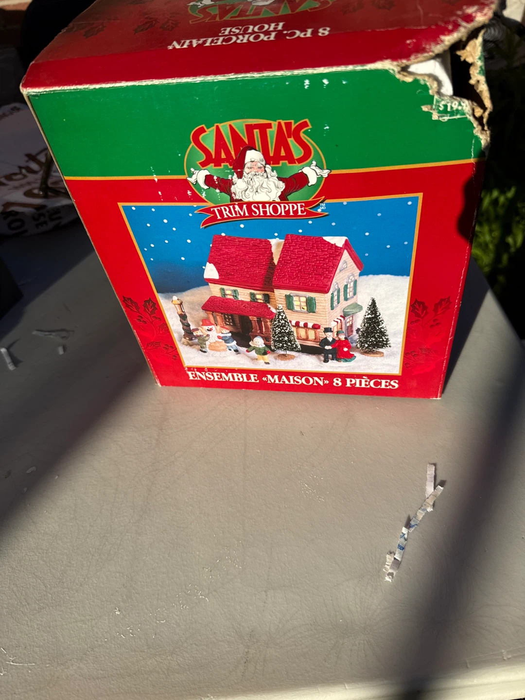 Santa's Trim Shoppe 8 Piece Porcelain House Set