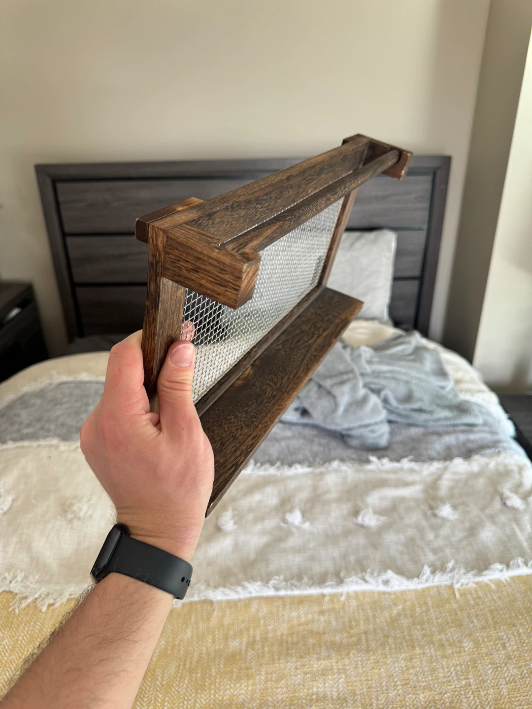 Wooden Jewelry Organizer with Hooks - photo 2