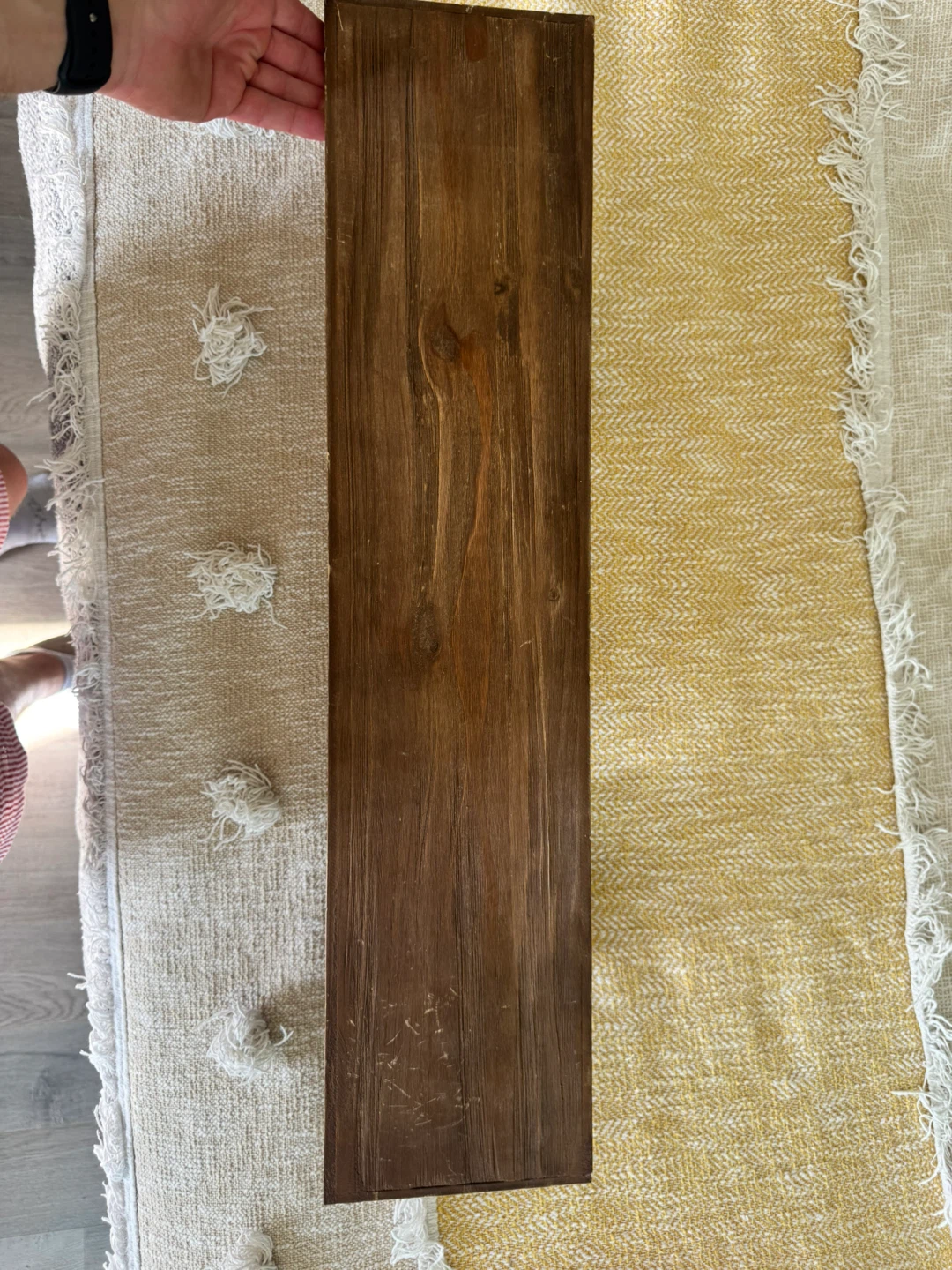 Wood and Metal Pipe Shelf - photo 2
