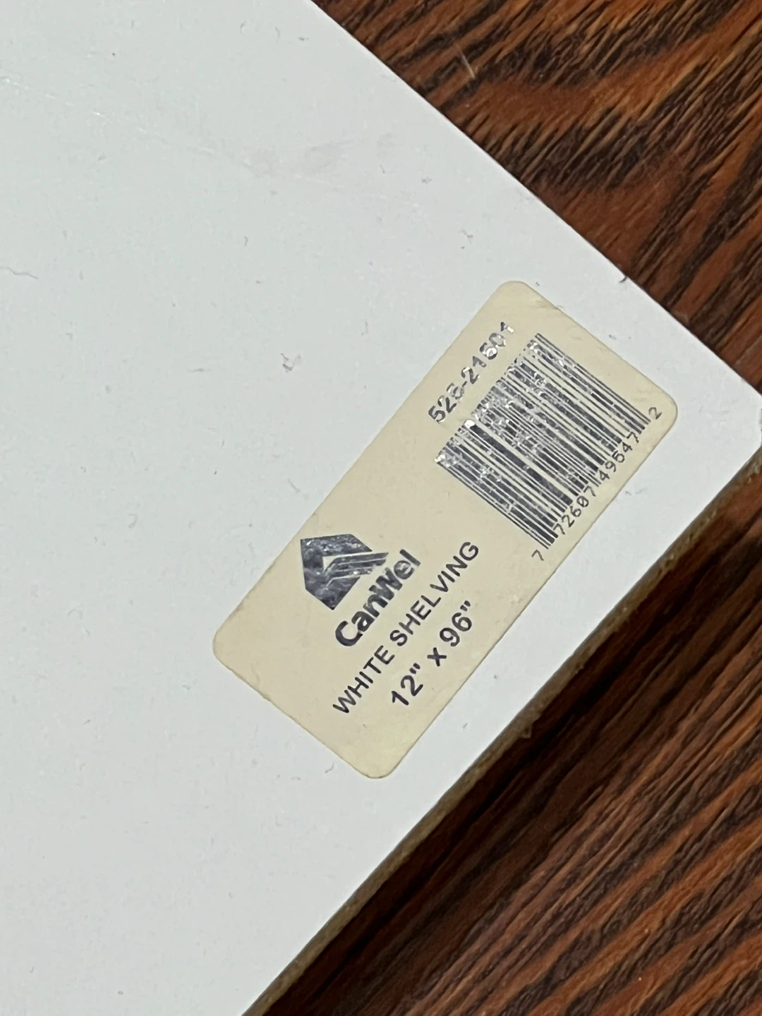 Caniwel White Shelving 12" x 96" - photo 3