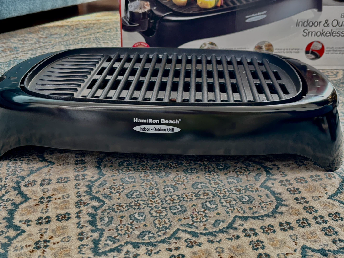 Hamilton Beach Indoor & Outdoor Smokeless Grill - photo 2
