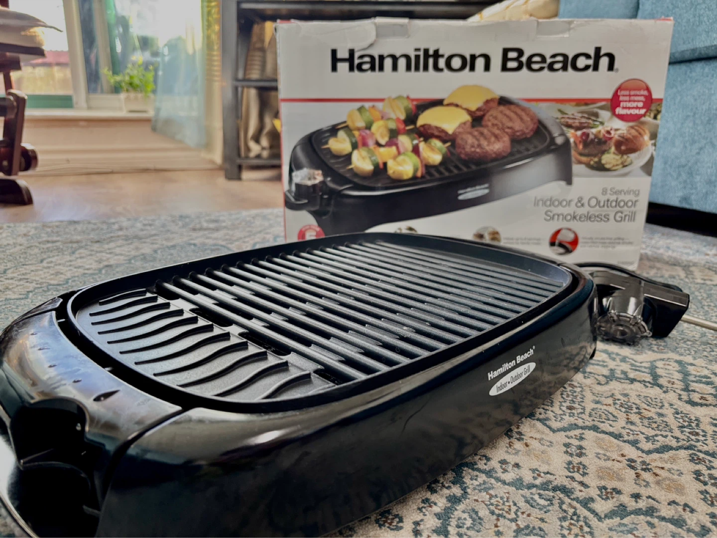 Hamilton Beach Indoor & Outdoor Smokeless Grill - photo 4