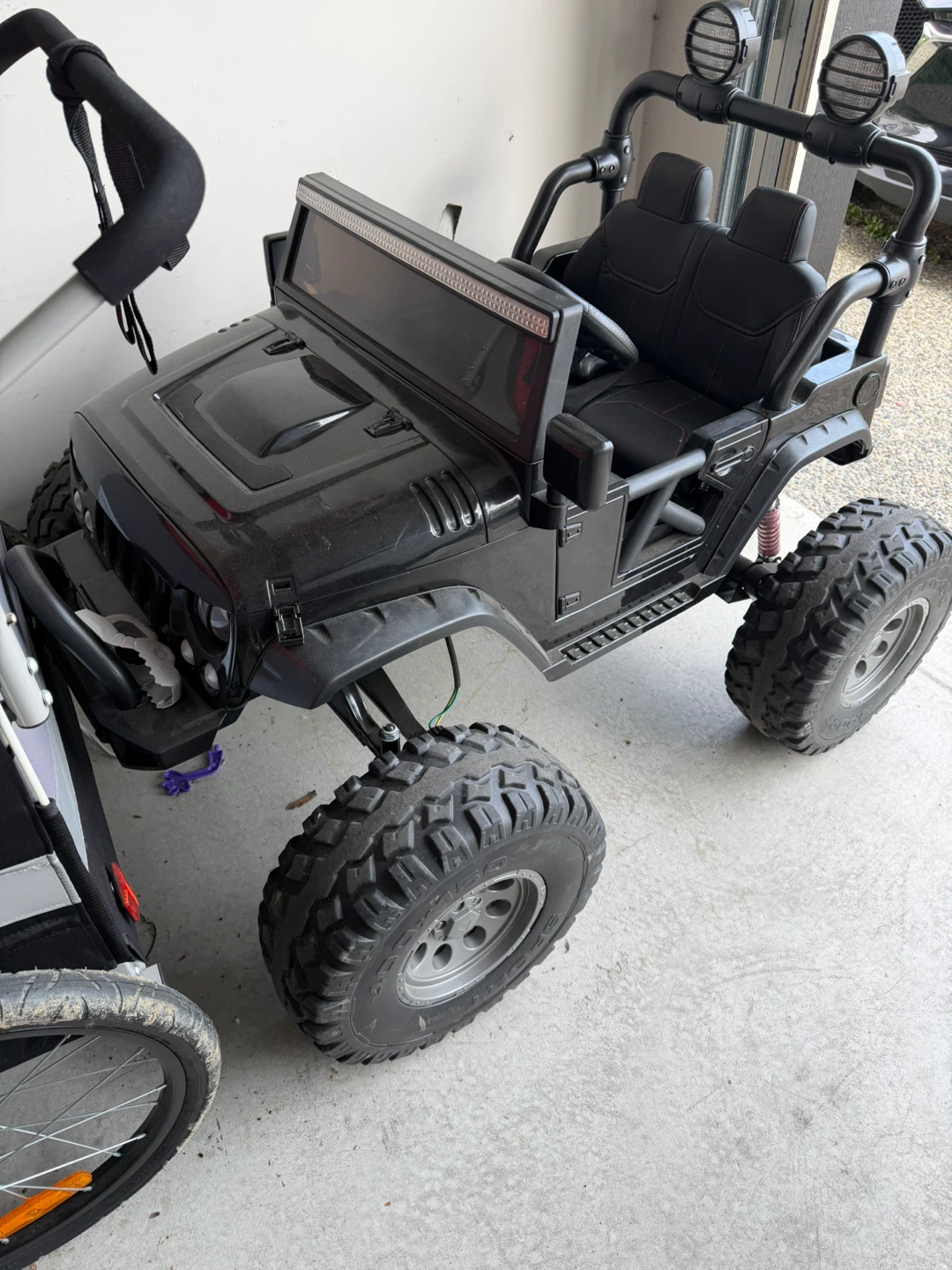 Black Ride-On Jeep for Kids