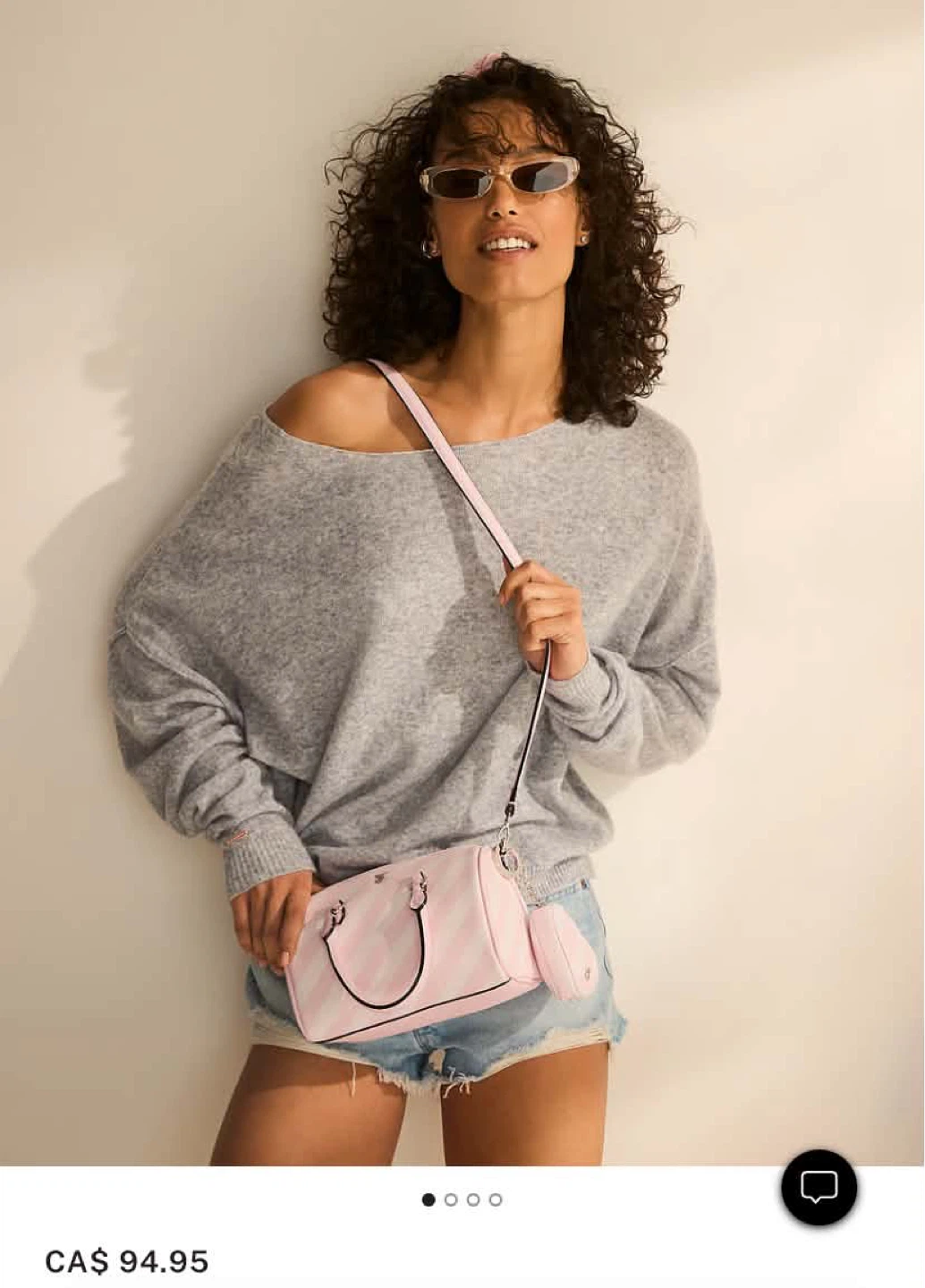 Victoria’s Secret Pink Striped Handbag - photo 3