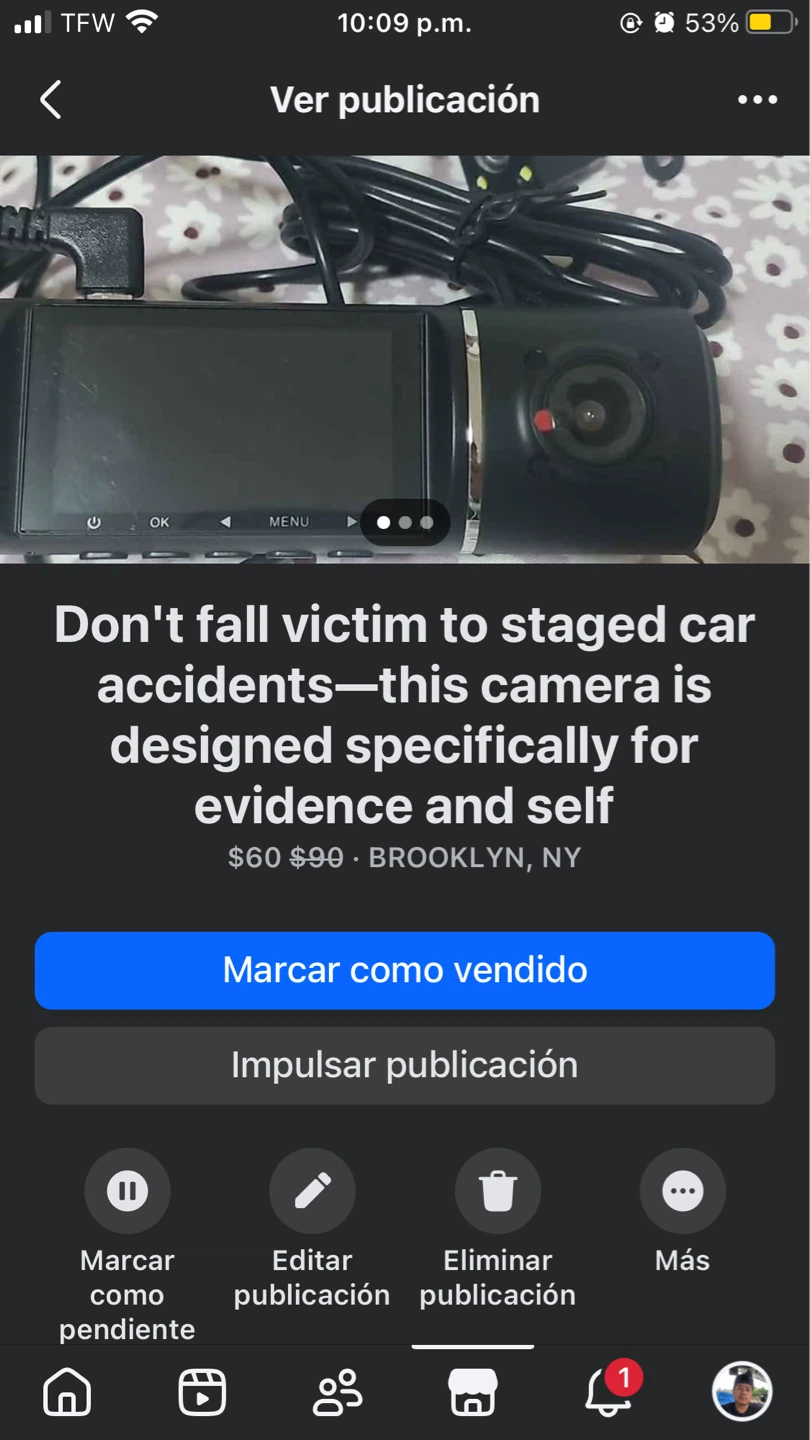 1080P FHD Dash Cam with Front and Rear Cameras