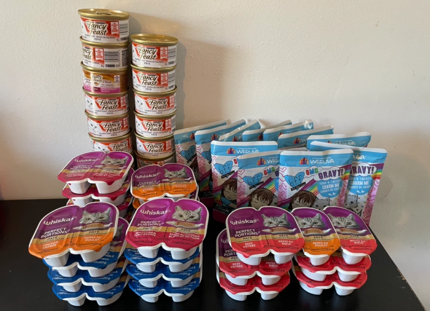 Huge Wet Cat food Lot