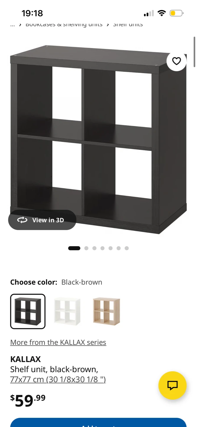 IKEA KALLAX Shelf Unit - Black-brown - photo 4