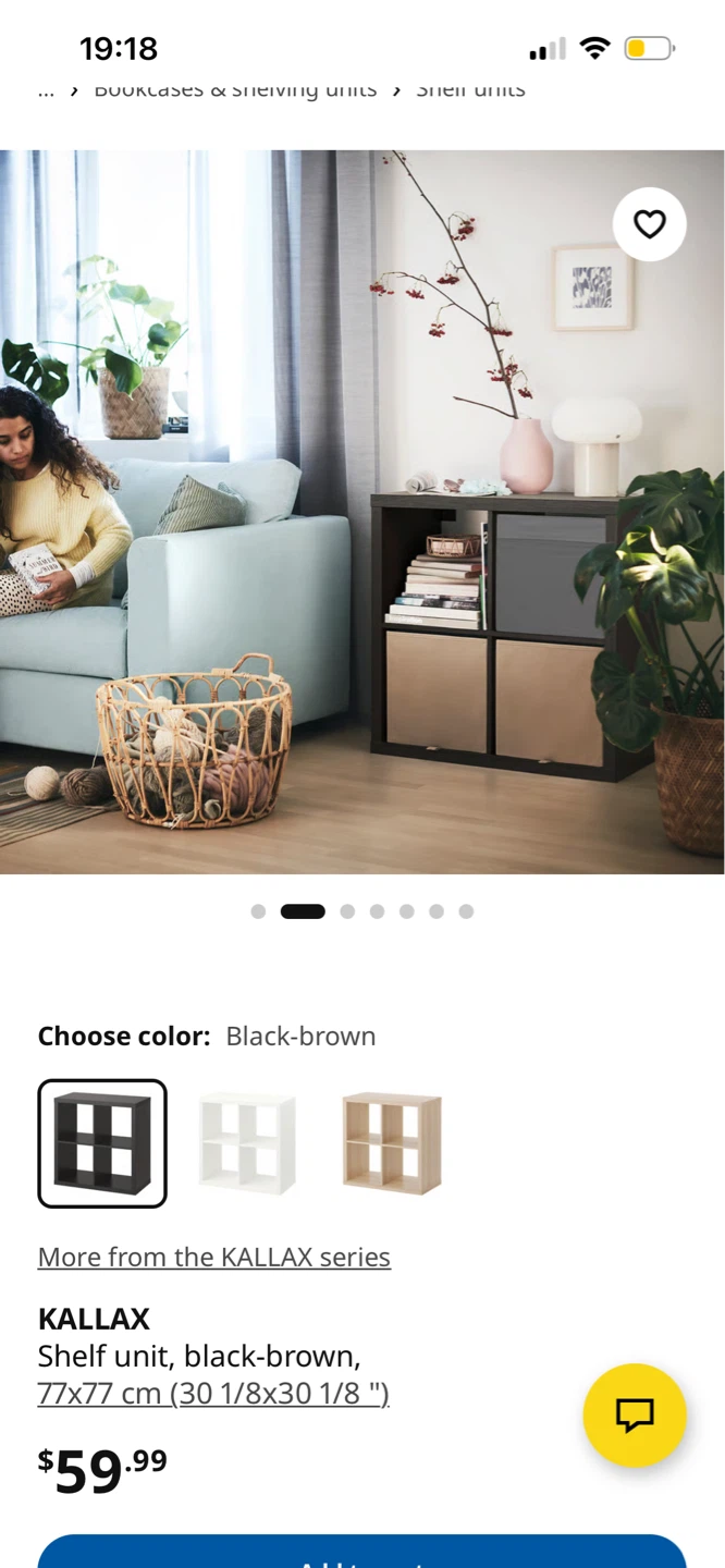 IKEA KALLAX Shelf Unit - Black-brown - photo 5