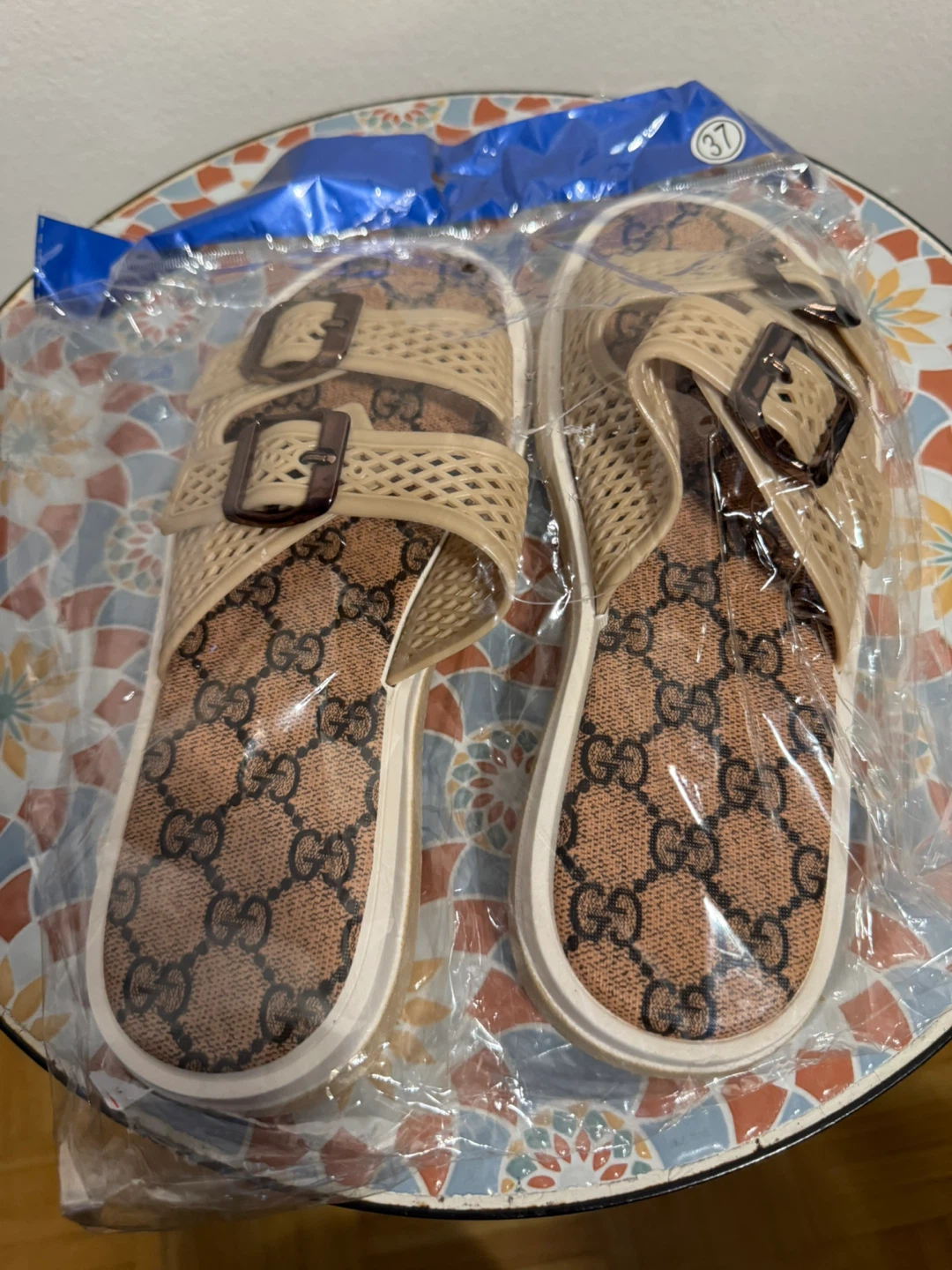 Unbranded Double Buckle Slides - Size 37 - photo 2