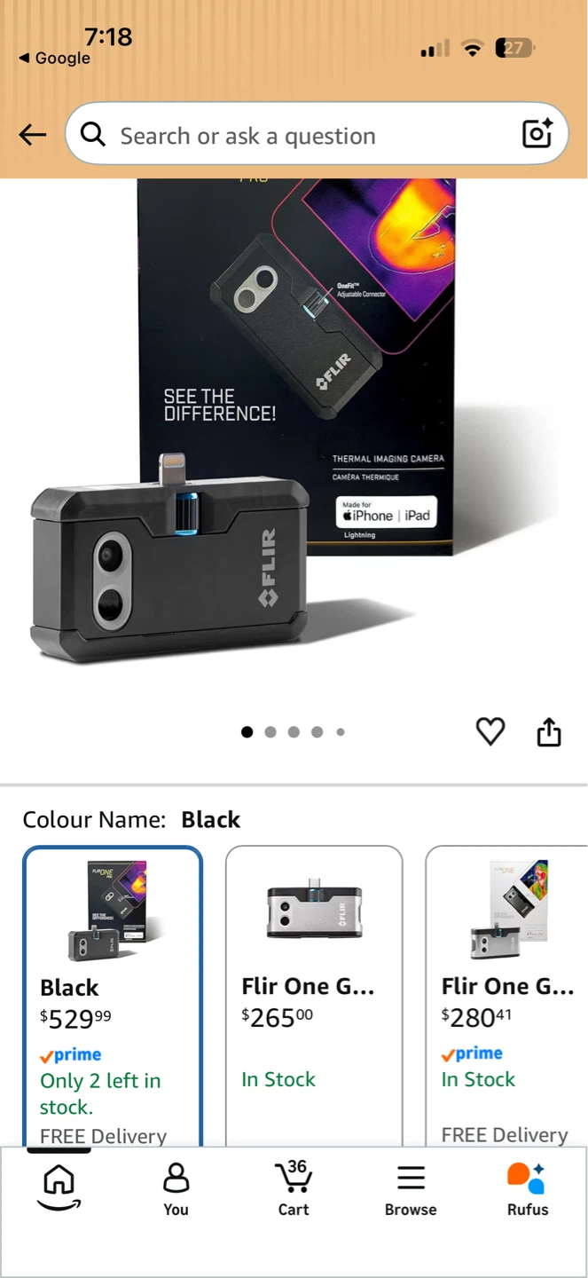 FLIR ONE PRO Thermal Imaging Camera