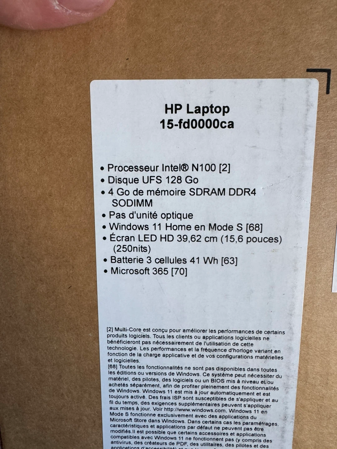 HP 15.6 inch Laptop - Intel N100, 4GB RAM, 128GB Storage - photo 3