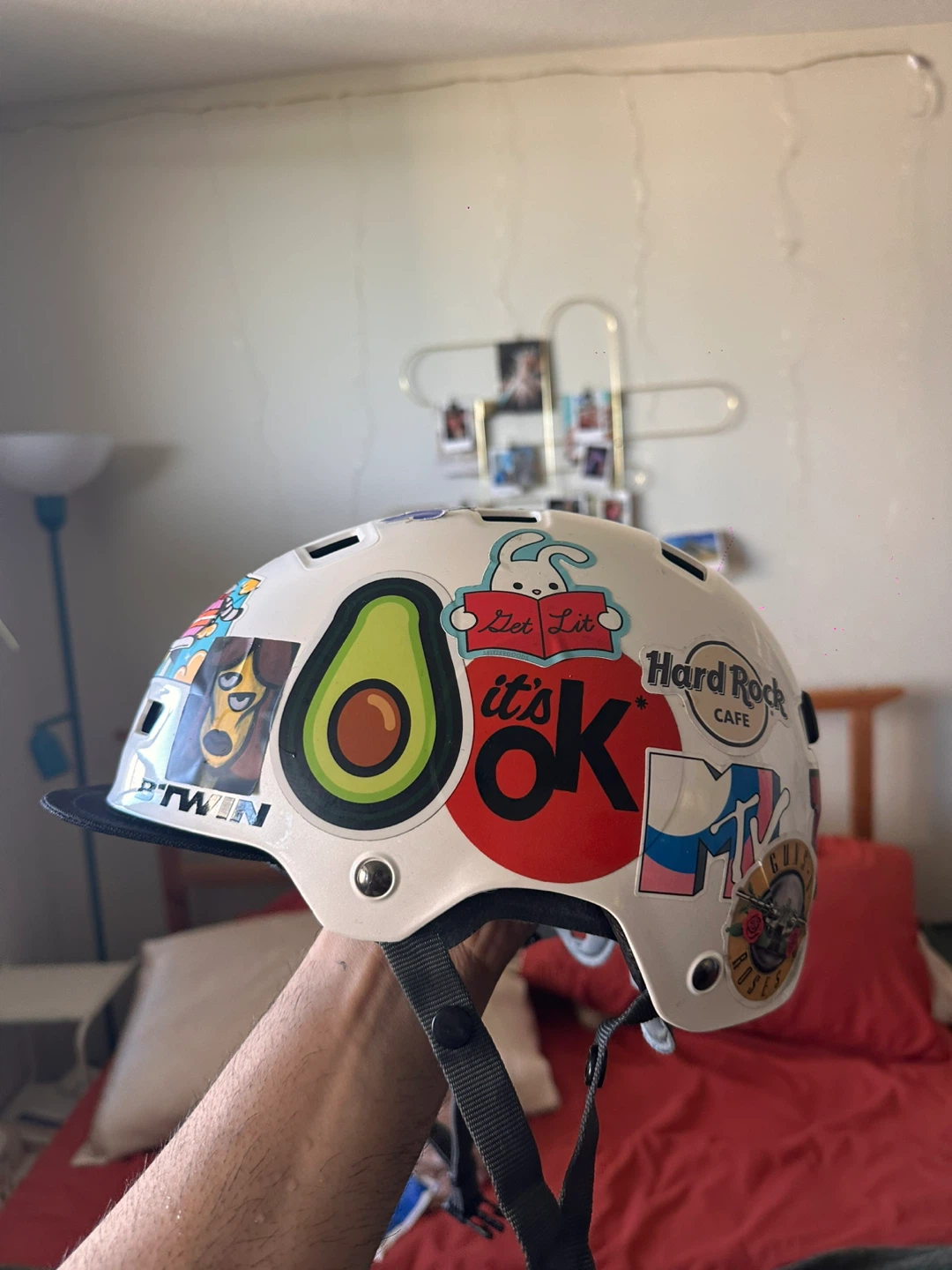 Bike Helmet with Toronto and Various Stickers - photo 3