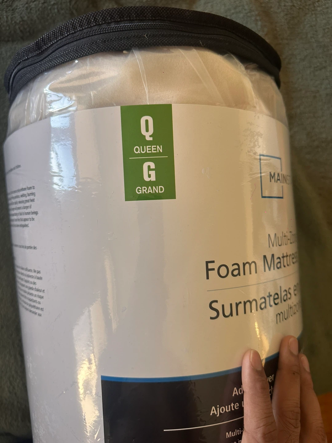 Mainstays Queen Foam Mattress Topper - Queen - photo 3