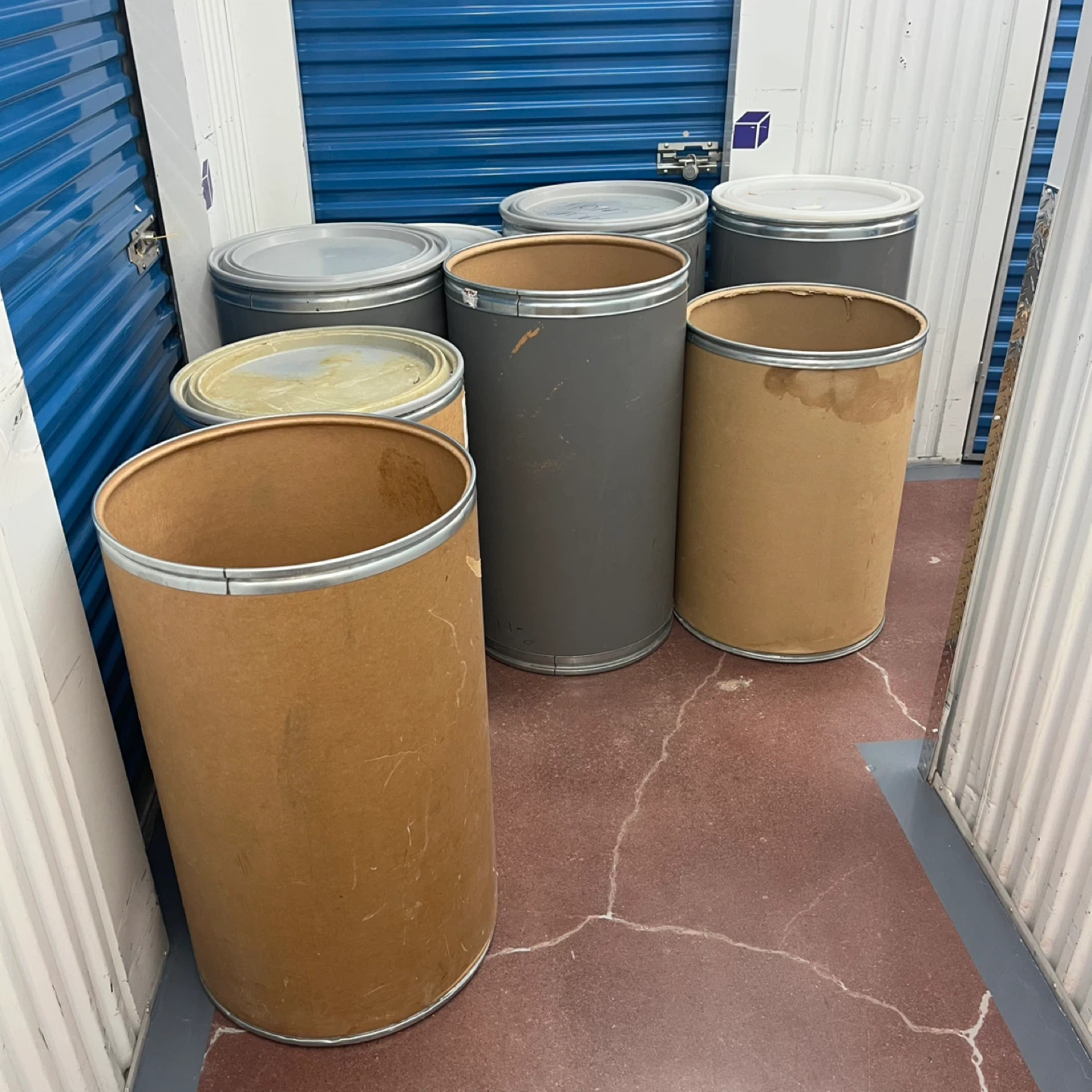 8 Fiber Drums with Lids - photo 2