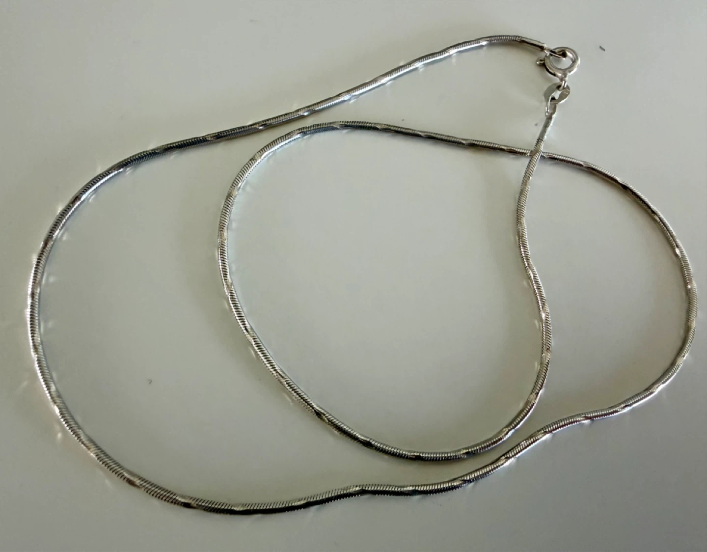 Silver Snake Chain Necklace - photo 4