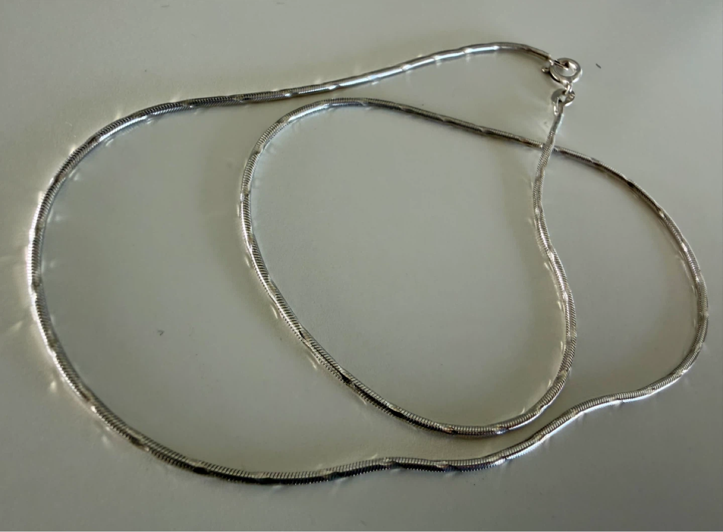 Silver Snake Chain Necklace - photo 3