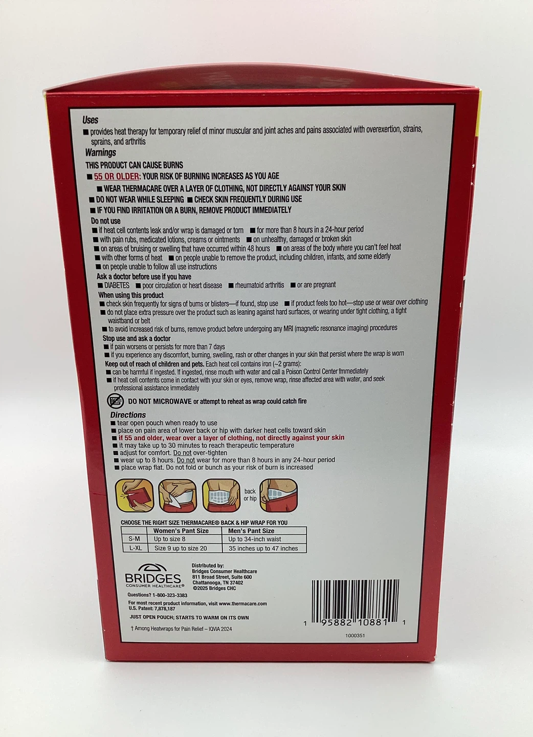 ThermaCare Back Pain Therapy Heatwraps L-XL (8 count) - photo 5