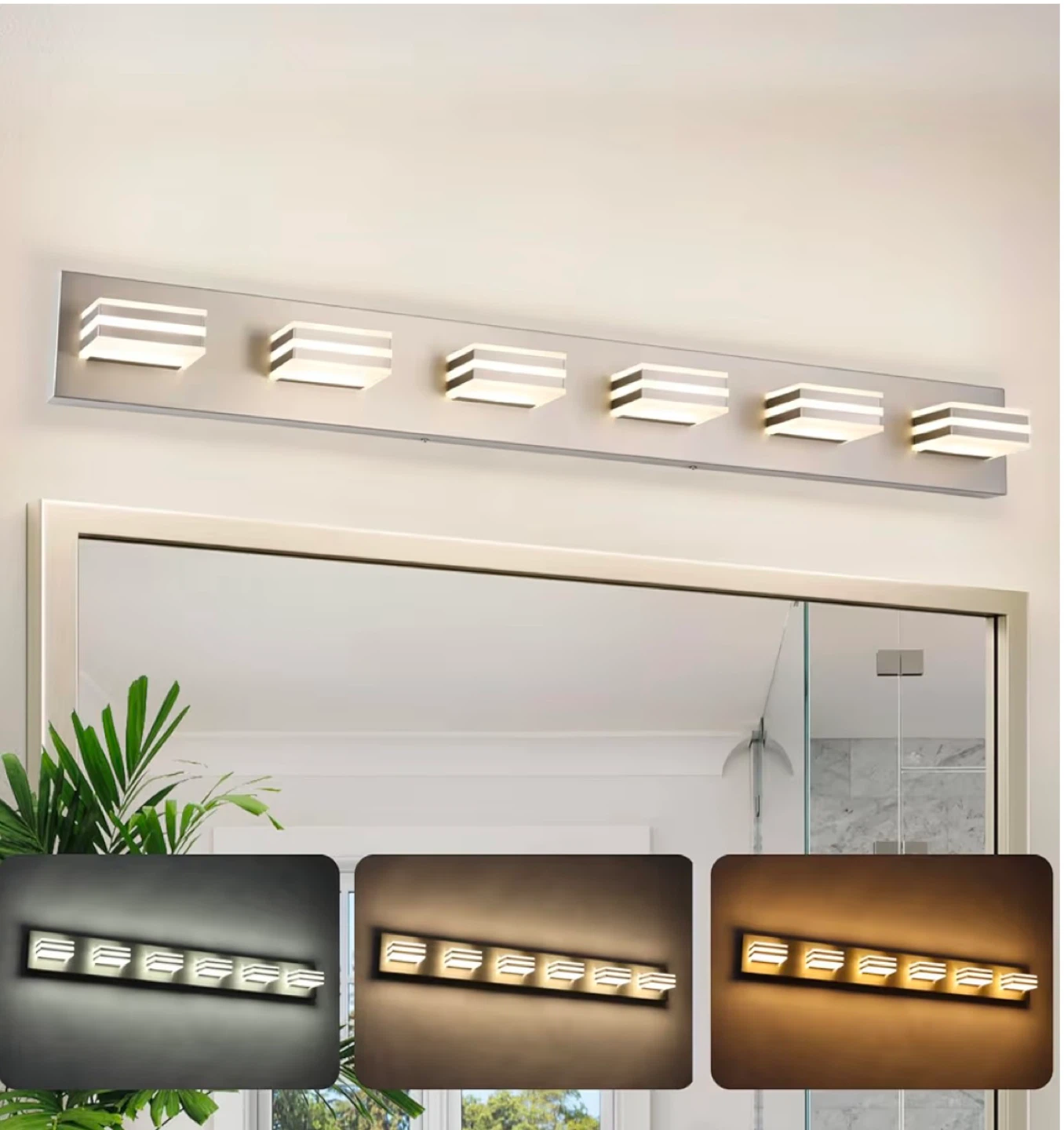 6-Light 41-Inch Vanity Light Fixture