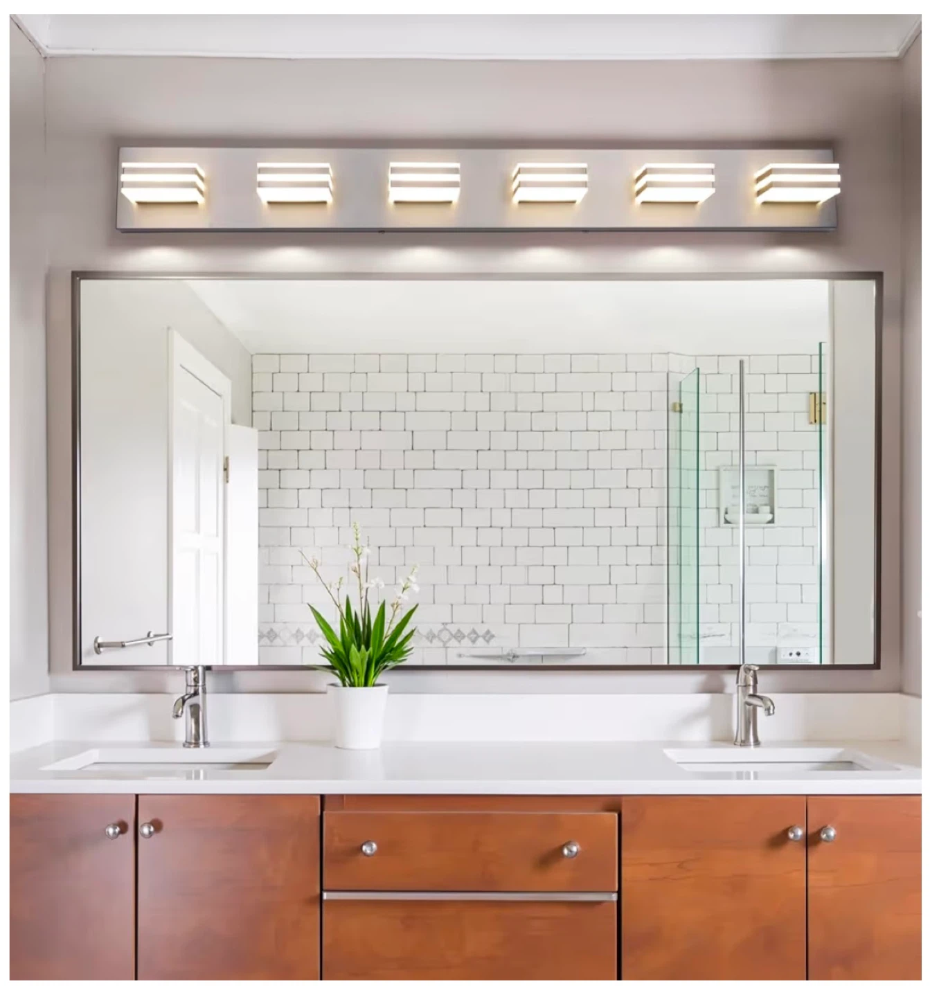 6-Light 41-Inch Vanity Light Fixture - photo 5