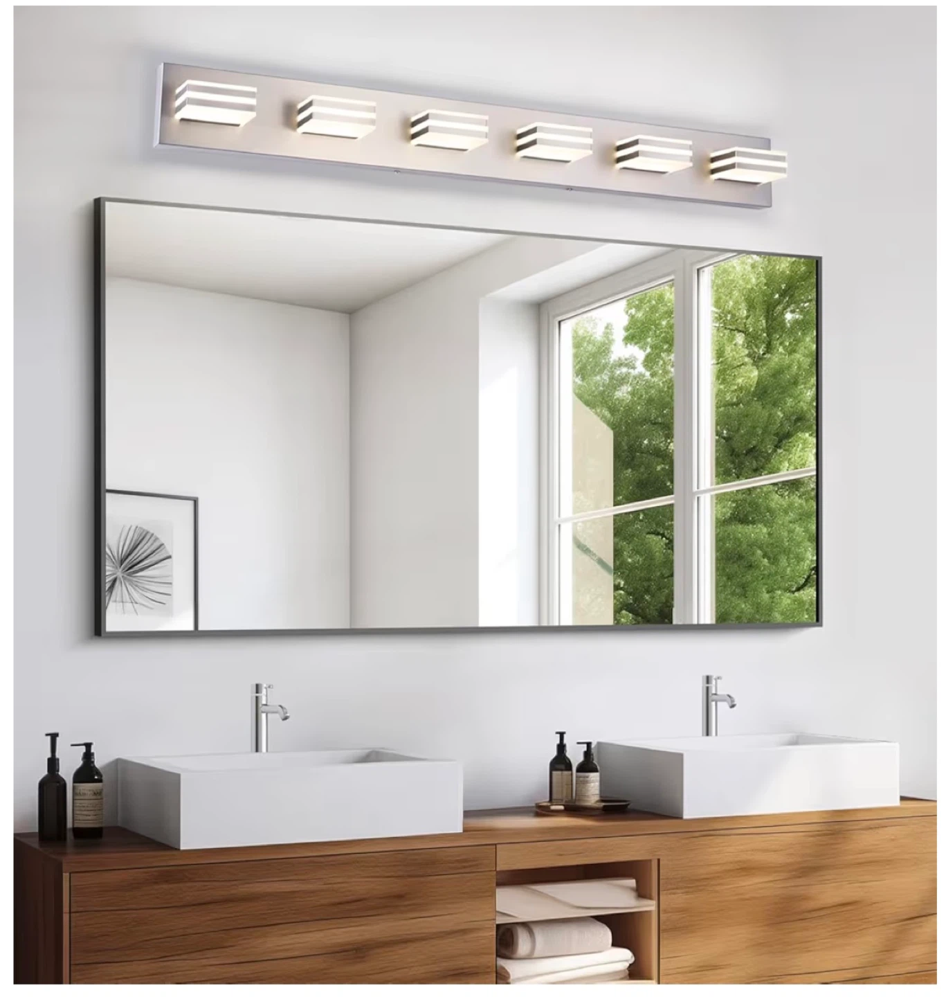 6-Light 41-Inch Vanity Light Fixture - photo 3