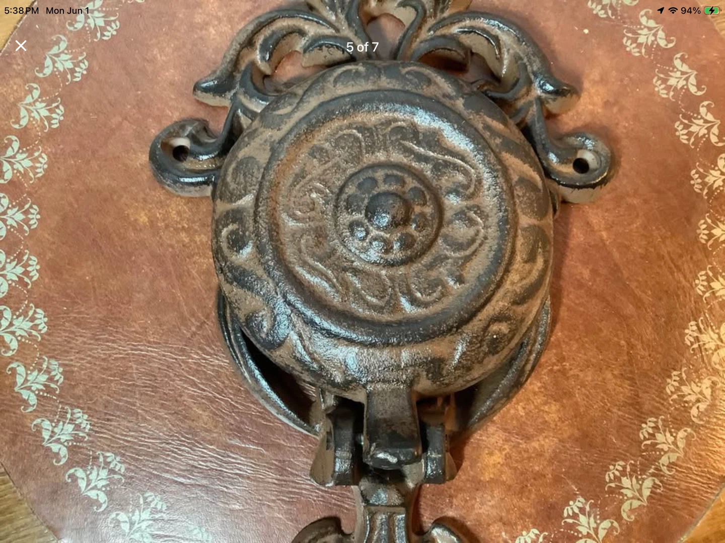 Ant/Vt Cast Iron Fold Up Candle Holder/Wall Sconce🐞 - photo 5
