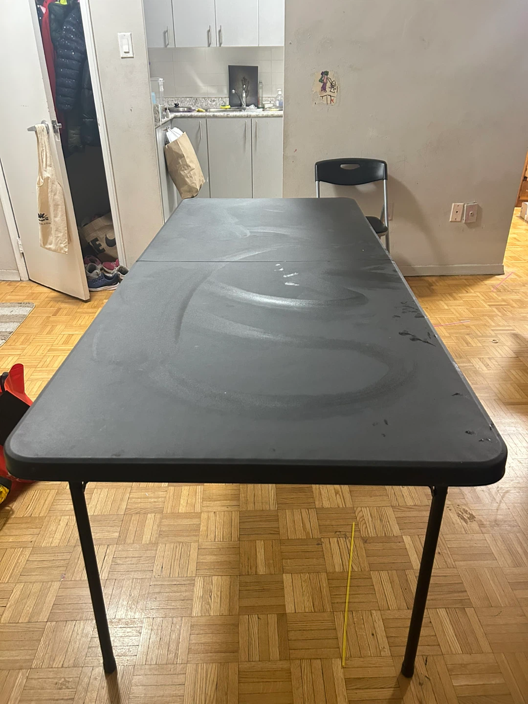 Black Folding Table - Walmart Mainstay