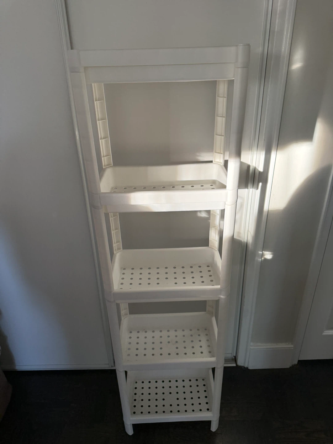 White 5-Tier Storage Shelf