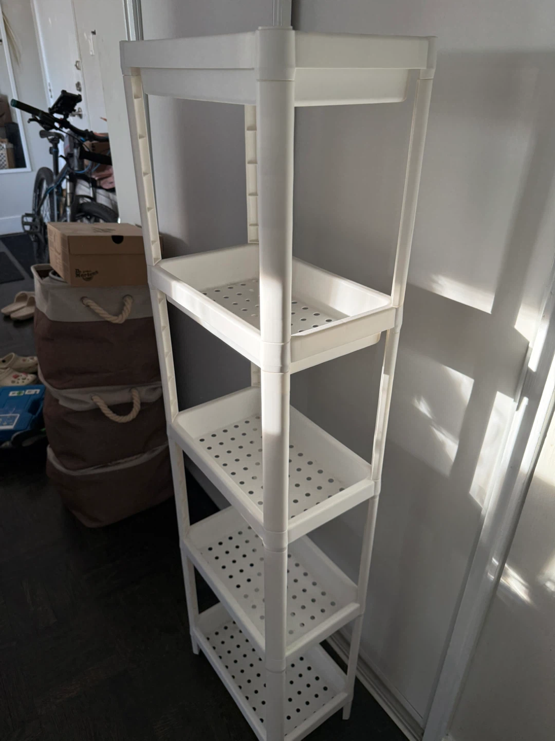 White 5-Tier Storage Shelf - photo 2