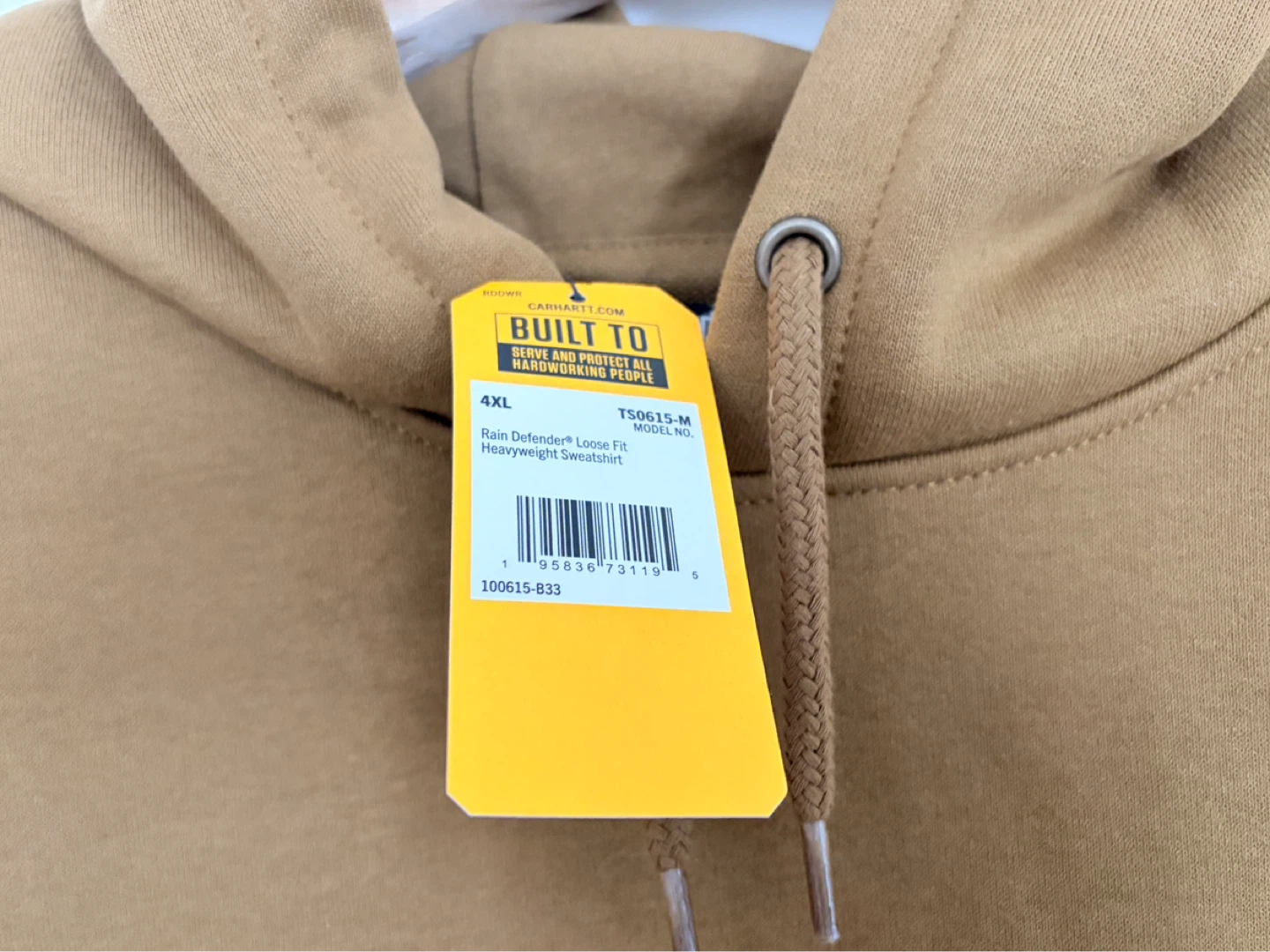 BNWT Carhartt Rain Defender Loose Fit Hoodie Sweater Size 4XL - photo 3